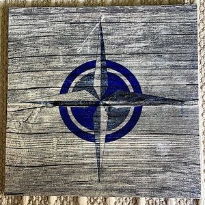 15.8 by 15.8 inch beachy canvas